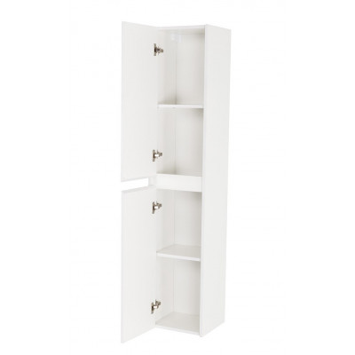 Шкаф пенал подвесной белый матовый левый 33см Belbagno KRAFT KRAFT-1600-2A-SC-BO-L