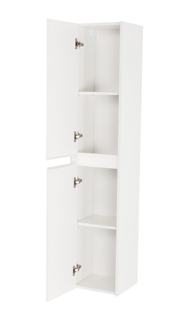 Шкаф пенал подвесной белый матовый левый 33см Belbagno KRAFT KRAFT-1600-2A-SC-BO-L