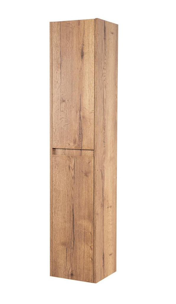 Шкаф пенал подвесной табачный дуб левый 33см Belbagno KRAFT KRAFT-1600-2A-SC-RT-L