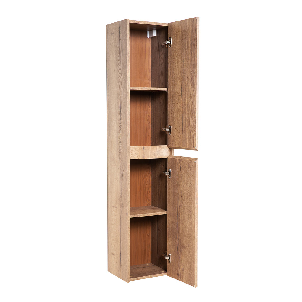 Шкаф пенал подвесной табачный дуб правый 33см Belbagno KRAFT KRAFT-1600-2A-SC-RT-R