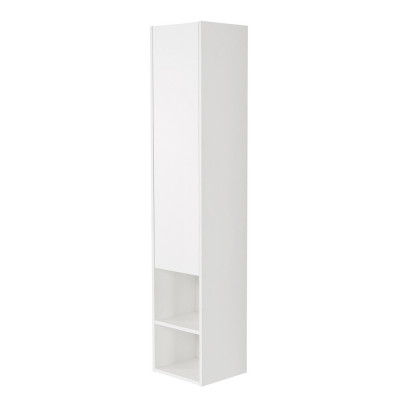 Шкаф пенал подвесной белый матовый левый 33см Belbagno KRAFT KRAFT-1600-1A-SC-BO-L