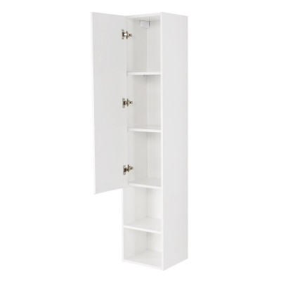 Шкаф пенал подвесной белый матовый левый 33см Belbagno KRAFT KRAFT-1600-1A-SC-BO-L