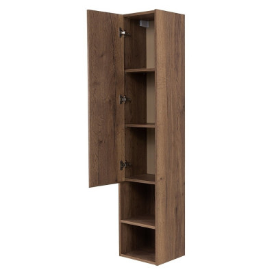 Шкаф пенал подвесной табачный дуб левый 33см Belbagno KRAFT KRAFT-1600-1A-SC-RT-L