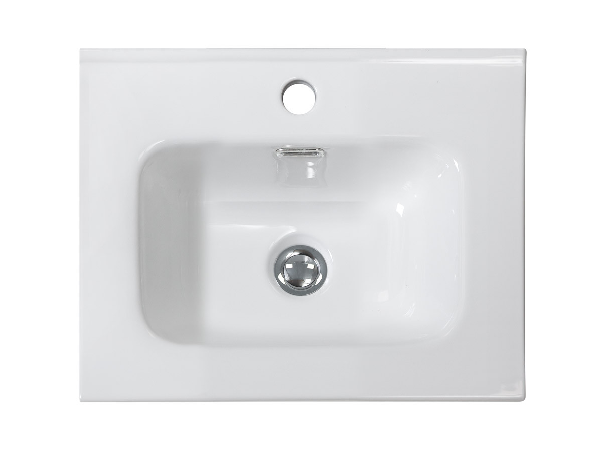 Раковина керамическая встраиваемая белая 61x39см Belbagno BB600/390ETL