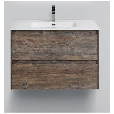 Тумба под раковину подвесная темное дерево 61см Belbagno KRAFT KRAFT 39-600/390-2C-SO-PP