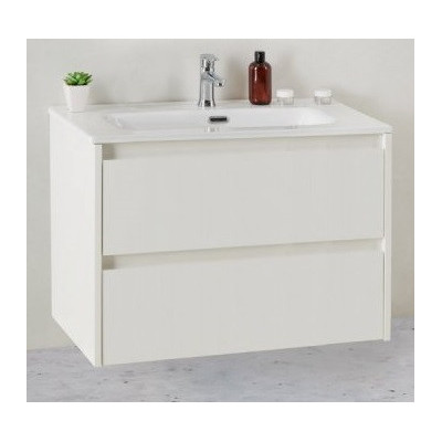 Тумба под раковину подвесная белая матовая 71см Belbagno KRAFT KRAFT 39-700/390-2C-SO-BO