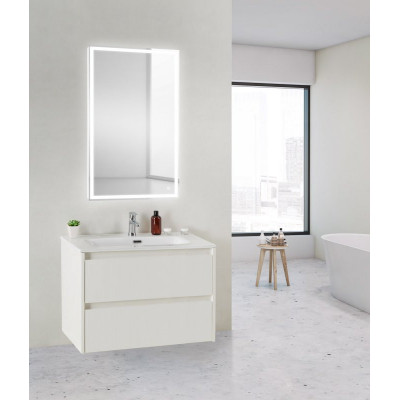 Тумба под раковину подвесная белая матовая 71см Belbagno KRAFT KRAFT 39-700/390-2C-SO-BO