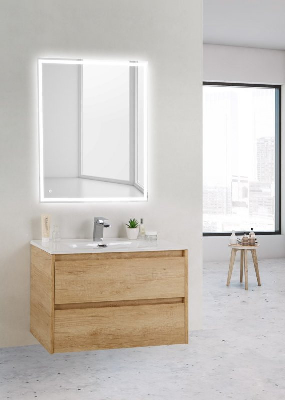 Тумба под раковину подвесная дуб небраска 71см Belbagno KRAFT KRAFT 39-700/390-2C-SO-RNN
