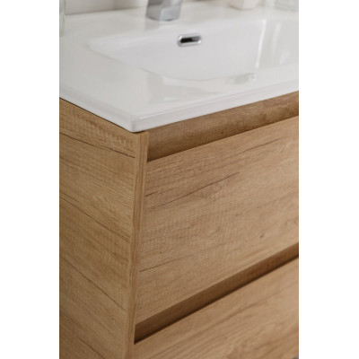 Тумба под раковину подвесная дуб небраска 81см Belbagno KRAFT KRAFT 39-800/390-2C-SO-RNN