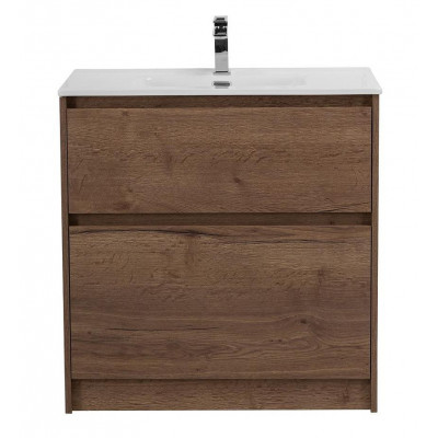 Тумба под раковину напольная табачный дуб 80см Belbagno KRAFT KRAFT39-800/390-2C-PIA-RT