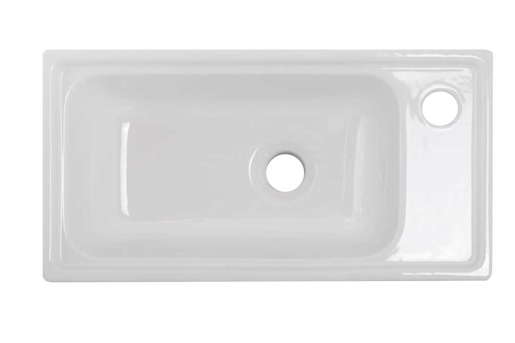 Раковина керамическая встраиваемая белая 50x28см Belbagno 7045-KL