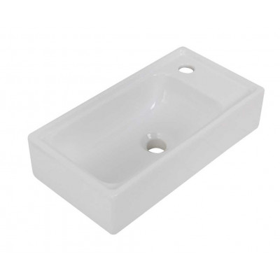 Раковина керамическая встраиваемая белая 50x28см Belbagno 7045-KL