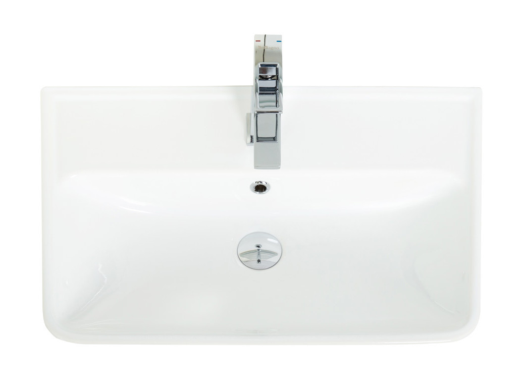 Раковина керамическая встраиваемая белая 60x41.5см Belbagno 19060
