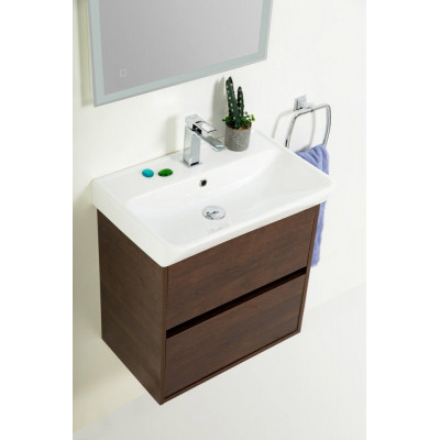 Тумба под раковину подвесная дуб темный 57см Belbagno NEON-600-2C-SO-RS