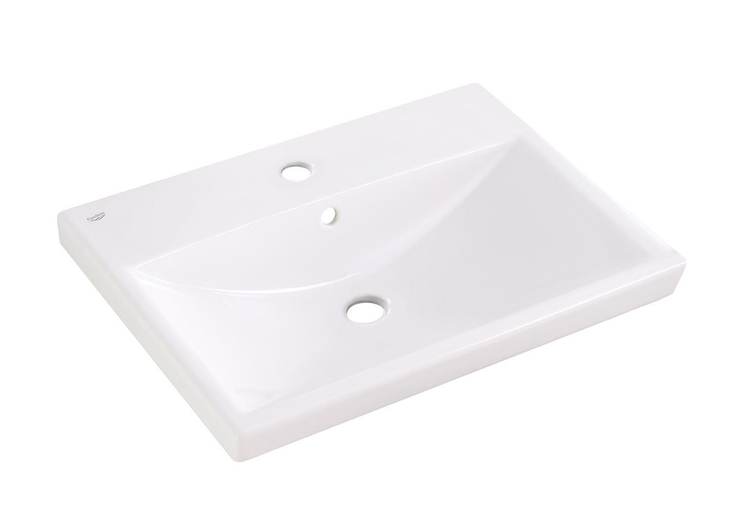 Раковина керамическая встраиваемая белая 60x45см Belbagno BB-0320-60-LVB