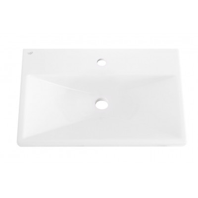 Раковина керамическая встраиваемая белая 60x45см Belbagno BB-0320-60-LVB