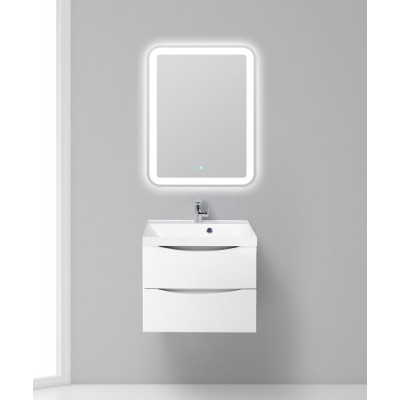 Тумба под раковину подвесная белая 56см Belbagno MARINO-CER-600-2C-SO-BL-P