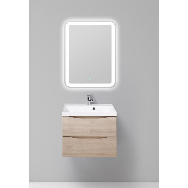 Тумба под раковину подвесная серое дерево 56см Belbagno MARINO-CER-600-2C-SO-RG-P