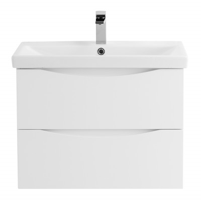 Тумба под раковину подвесная белая матовая 66см Belbagno MARINO-CER-700-2C-SO-BO-P