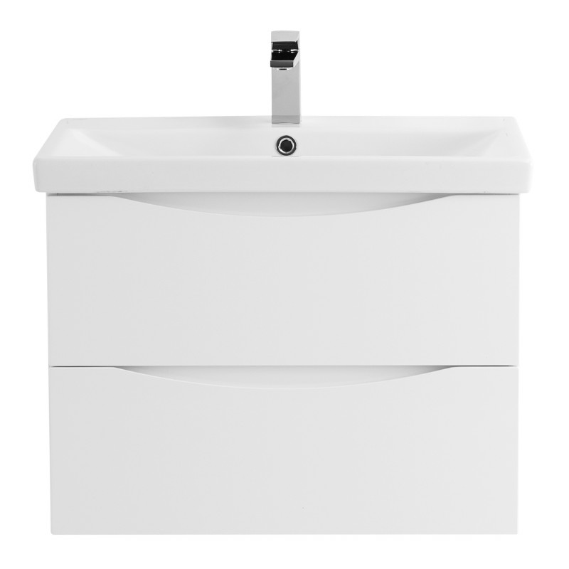 Тумба под раковину подвесная белая матовая 66см Belbagno MARINO-CER-700-2C-SO-BO-P