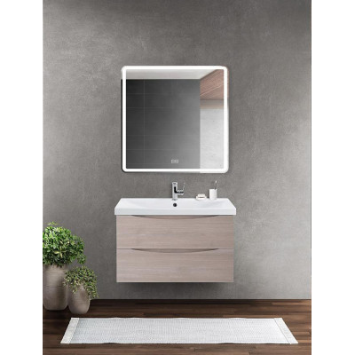 Тумба под раковину подвесная серое дерево 76см Belbagno MARINO-CER-800-2C-SO-RG-P