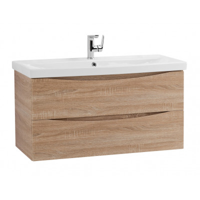 Тумба под раковину подвесная светлое дерево 76см Belbagno MARINO-CER-800-2C-SO-WO-P