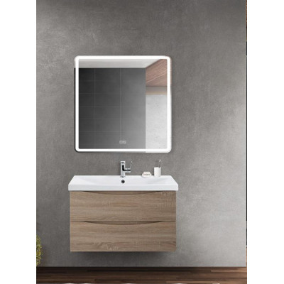 Тумба под раковину подвесная светлое дерево 76см Belbagno MARINO-CER-800-2C-SO-WO-P