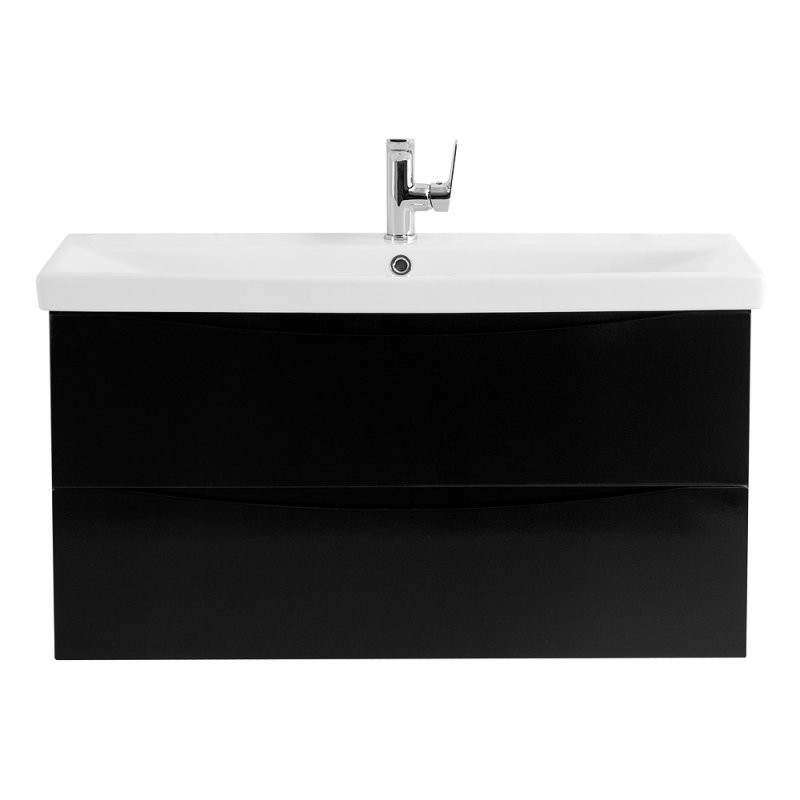 Тумба под раковину подвесная черная 76см Belbagno MARINO-CER-800-2C-SO-NL-P