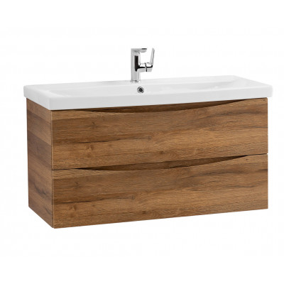 Тумба под раковину подвесная дуб рустикальный 87см Belbagno MARINO-CER-900-2C-SO-RR-P