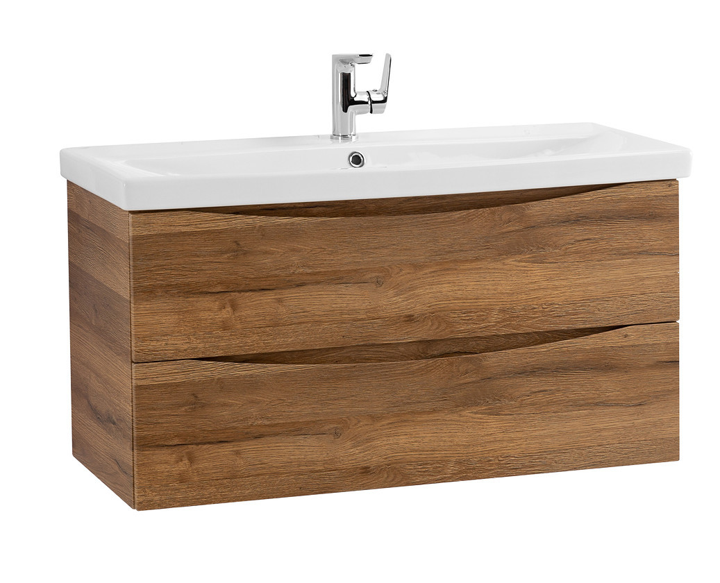 Тумба под раковину подвесная дуб рустикальный 87см Belbagno MARINO-CER-900-2C-SO-RR-P