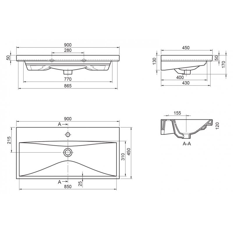 Тумба под раковину подвесная бордовая 87см Belbagno MARINO-CER-900-2C-SO-BRDL-P
