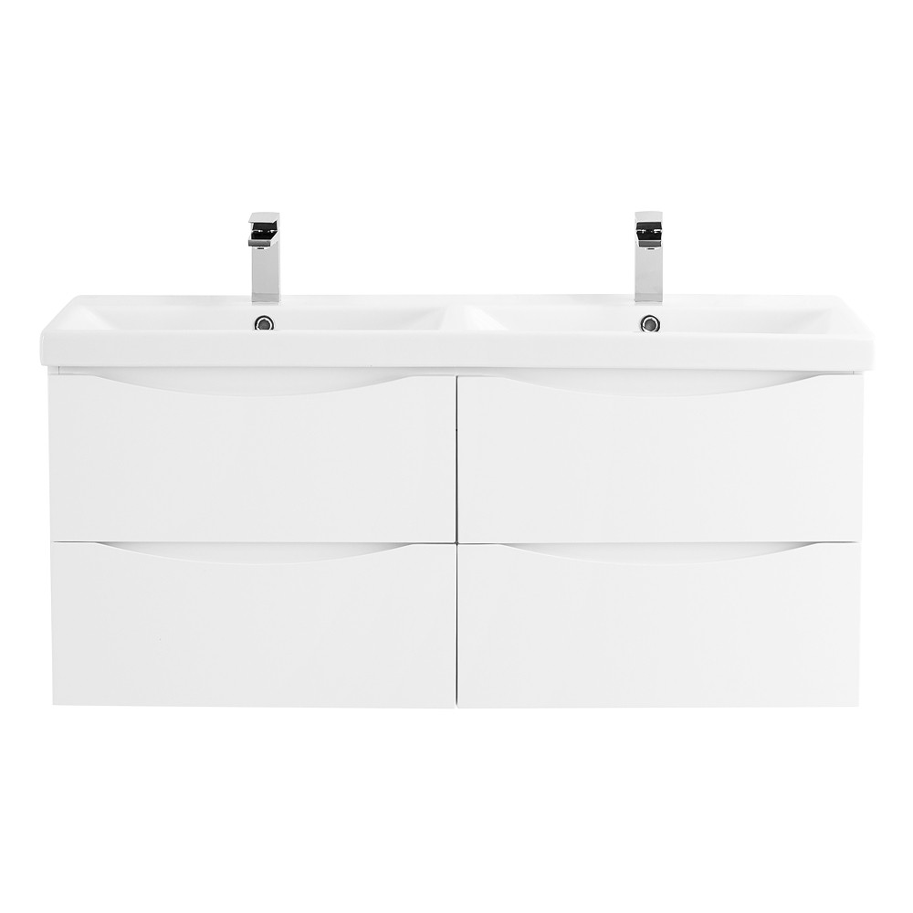 Тумба под раковину подвесная белая 117см Belbagno MARINO-CER-1200-4C-SO-2-BL-P