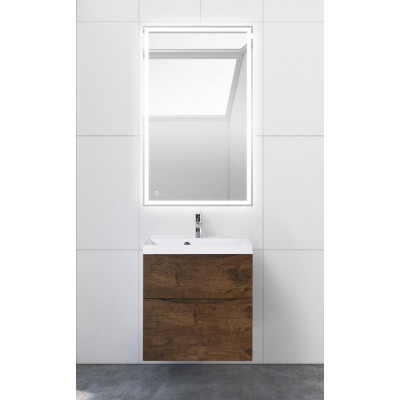 Тумба под раковину подвесная темный дуб 60см Belbagno MARINO-H60-600-2C-SO-RW-P