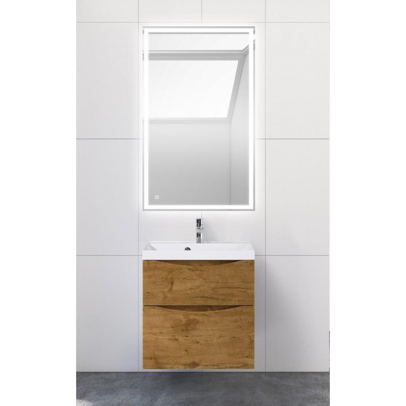 Тумба под раковину подвесная светлый дуб 60см Belbagno MARINO-H60-600-2C-SO-RN-P