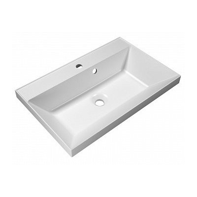 Раковина из литьевого мрамора встраиваемая белая 70x45см Belbagno BB700/450-LV-MR-AST