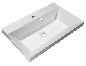 Раковина из литьевого мрамора встраиваемая белая 70x45см Belbagno BB700/450-LV-MR-AST