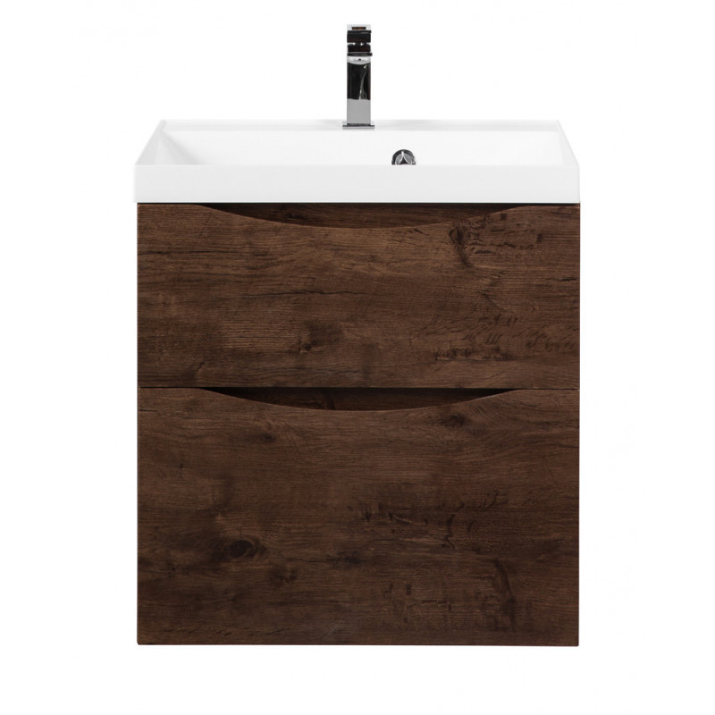 Тумба под раковину подвесная темный дуб 70см Belbagno MARINO-H60-700-2C-SO-RW-P