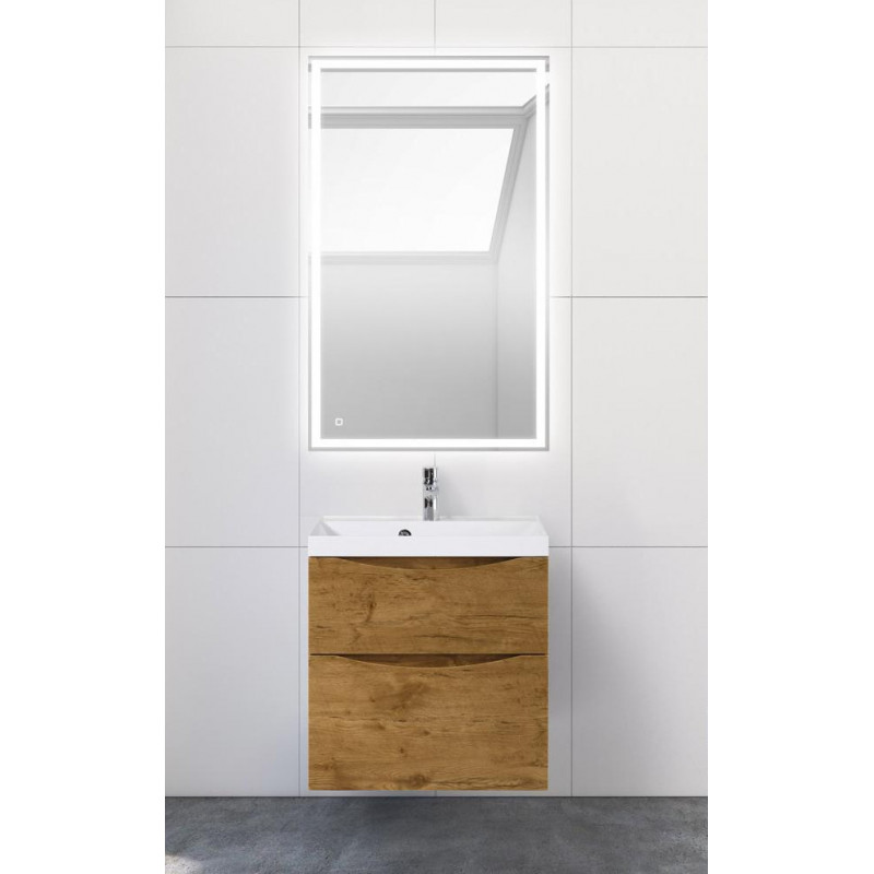 Тумба под раковину подвесная светлый дуб 70см Belbagno MARINO-H60-700-2C-SO-RN-P