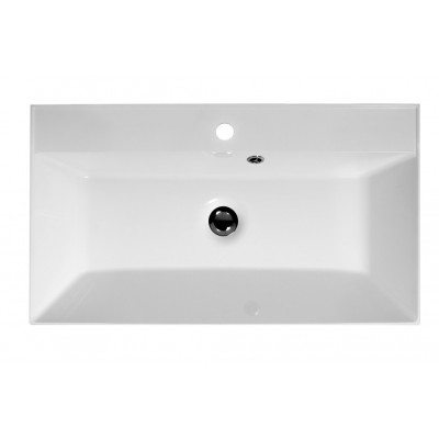 Раковина из литьевого мрамора встраиваемая белая 80x45см Belbagno BB800/450-LV-MR-AST