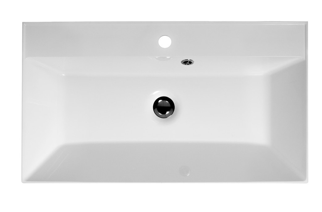 Раковина из литьевого мрамора встраиваемая белая 80x45см Belbagno BB800/450-LV-MR-AST