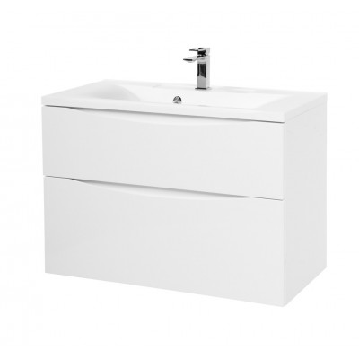 Тумба под раковину подвесная белая 80см Belbagno MARINO-H60-800-2C-SO-BL-P
