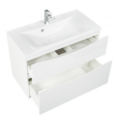 Тумба под раковину подвесная белая 80см Belbagno MARINO-H60-800-2C-SO-BL-P