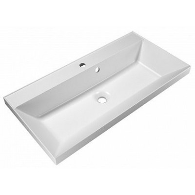 Раковина из литьевого мрамора встраиваемая белая 90x45см Belbagno BB900/450-LV-MR-AST
