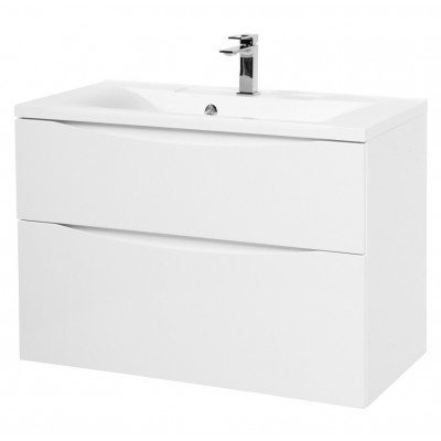 Тумба под раковину подвесная белая 90см Belbagno MARINO-H60-900-2C-SO-BL-P