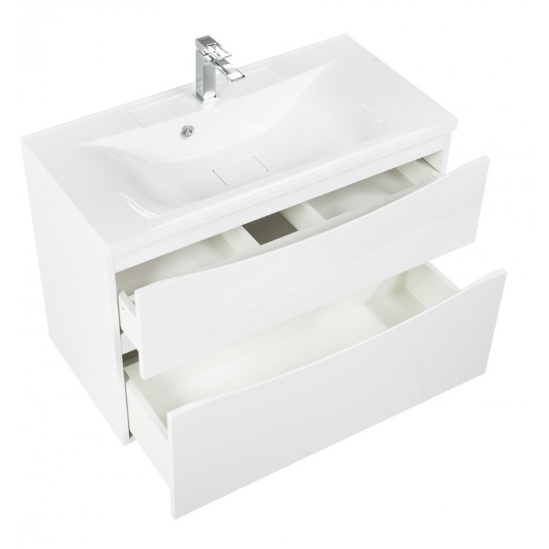 Тумба под раковину подвесная белая 90см Belbagno MARINO-H60-900-2C-SO-BL-P