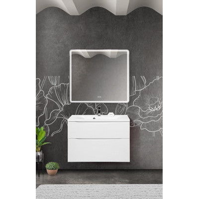 Тумба под раковину подвесная белая 90см Belbagno MARINO-H60-900-2C-SO-BL-P