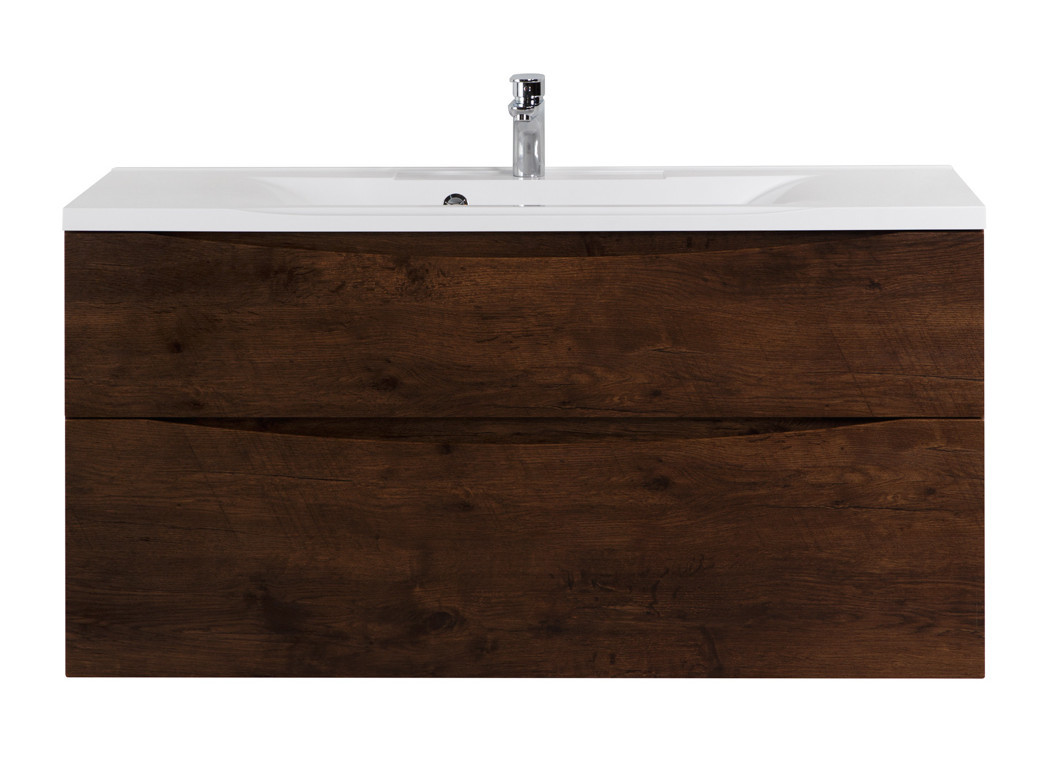 Тумба под раковину подвесная темный дуб 100см Belbagno MARINO-H60-1000-2C-SO-RW-P