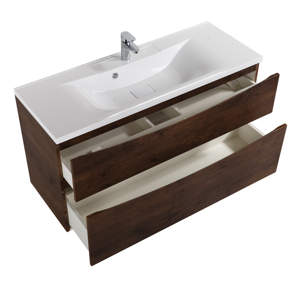 Тумба под раковину подвесная темный дуб 100см Belbagno MARINO-H60-1000-2C-SO-RW-P