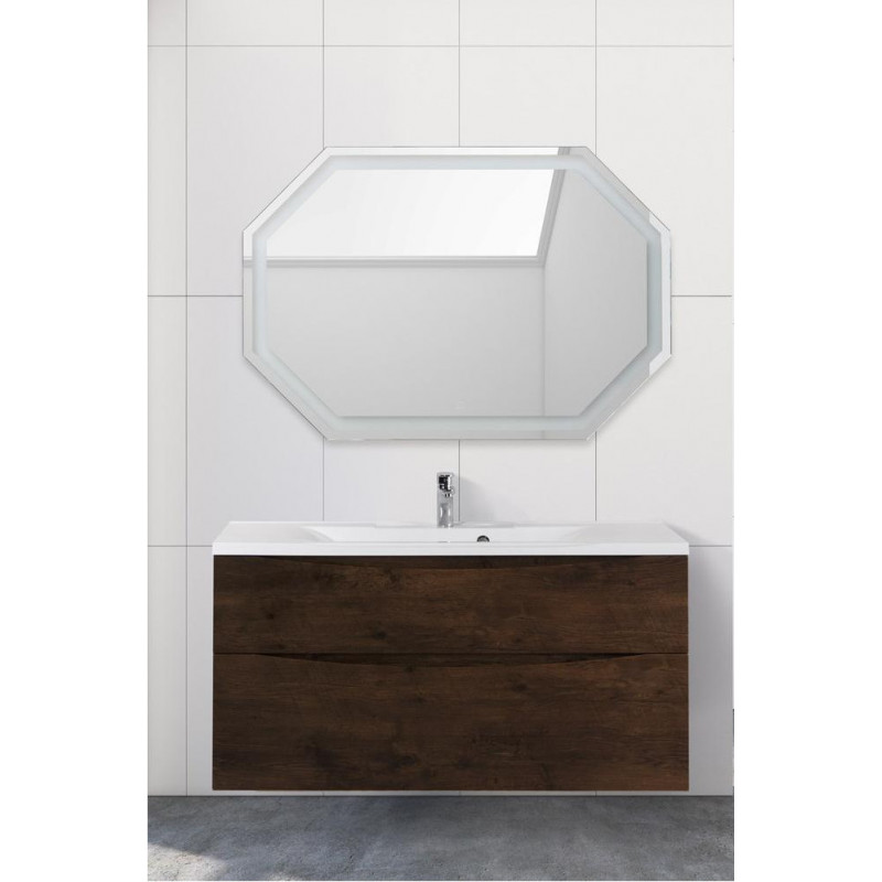 Тумба под раковину подвесная темный дуб 100см Belbagno MARINO-H60-1000-2C-SO-RW-P