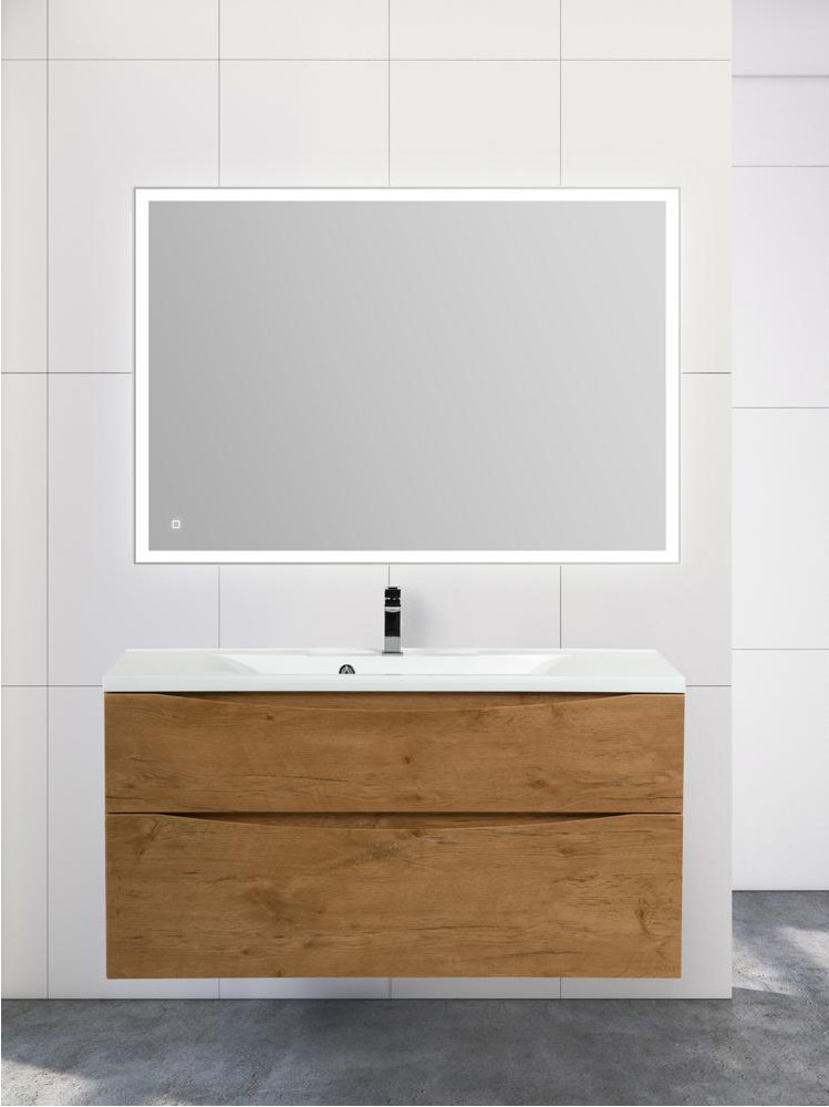 Тумба под раковину подвесная светлый дуб 100см Belbagno MARINO-H60-1000-2C-SO-RN-P